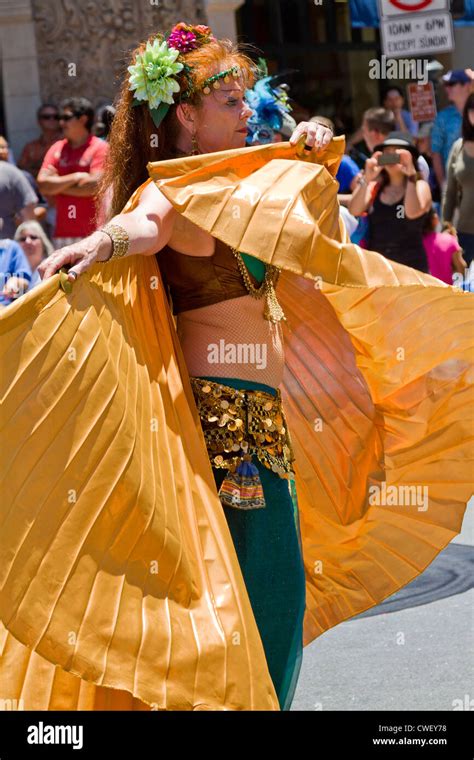 The 2012 Summer Solstice Parade In Santa Barbara California Stock