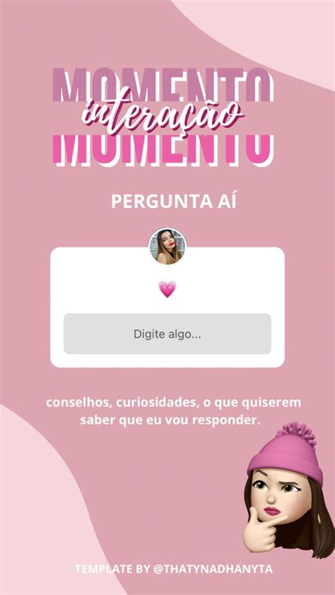 Story Interativo Thatynadhanyta Em 2021 Instagram Dicas Dicas De