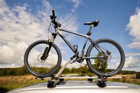 premium photo top roof bicycle mount concept  transporting bikes