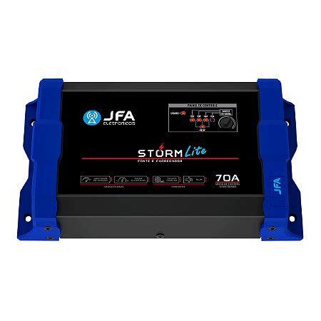 Fonte E Carregador JFA 70A Storm Lite Compre Na G2 Distribuidora