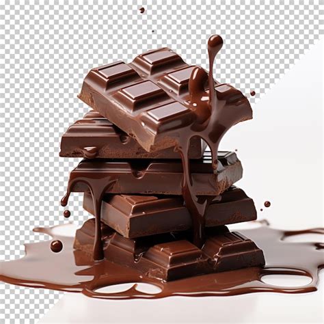 Chocolate Aislado Sobre Un Fondo Transparente Archivo Psd Premium