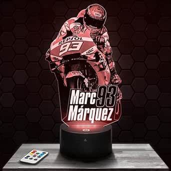 Lampe De Chevet Veilleuse Tactile Moto Gp Marc M Rquez Lampe D Led