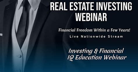 Real Estate Passive Income Webinar Nationwide Stream December 7 To September 30 Online