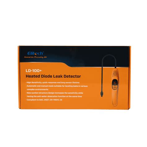 Elitech LD-100+ Upgraded Heated Diode Refrigerant Leak Detector, HVAC ...