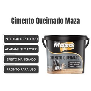 Efeito Cimento Queimado Maza Cores 5 6kg Shopee Brasil