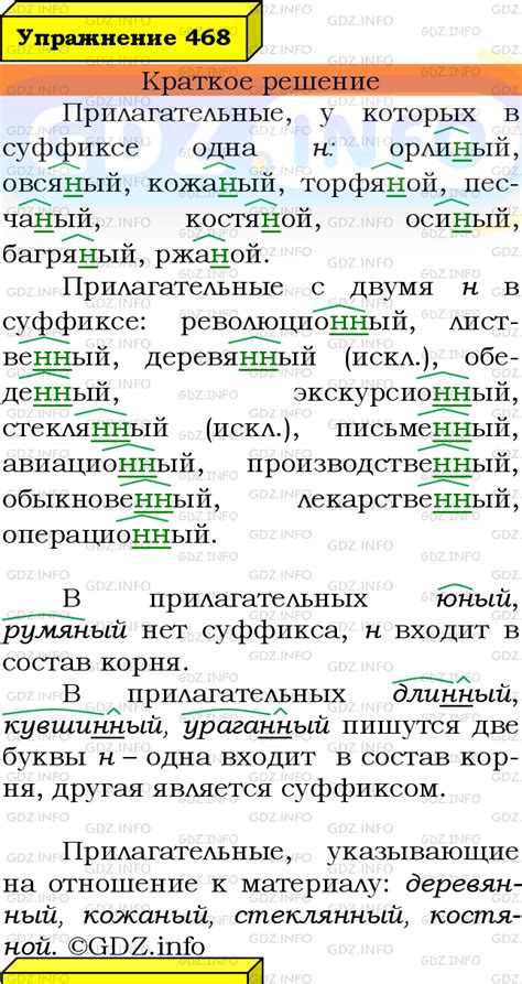 Номер №468 - ГДЗ по Русскому языку 6 класс: Ладыженская Т.А.