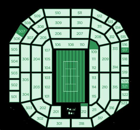 Center Court Seating Plan