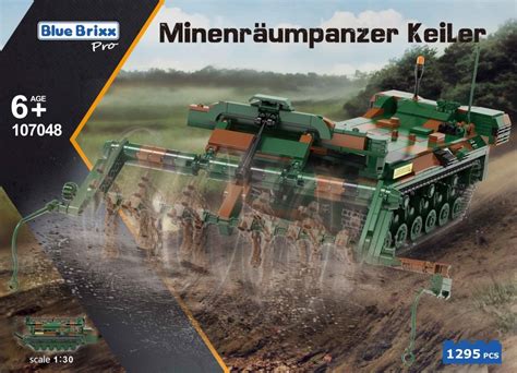 Bluebrixx Mine Flail Tank Keiler Bundeswehr • Set 107048