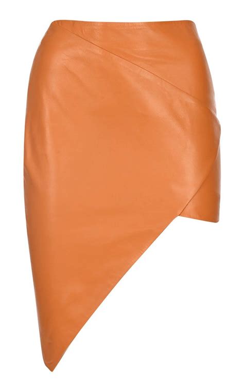 Asymmetric Leather Mini Skirt By Zeynep Ar Ay Moda Operandi Mini