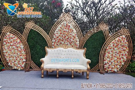 Ravishing Wedding Stage Backdrop Metal Arches Dst International