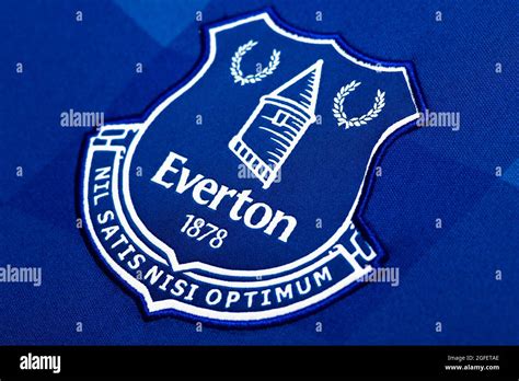 Close up of Everton FC kit 2020/21 Stock Photo - Alamy