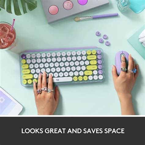 Logitech Studio Series Pop Keys Mechanical Wireless Keyboard Daydream