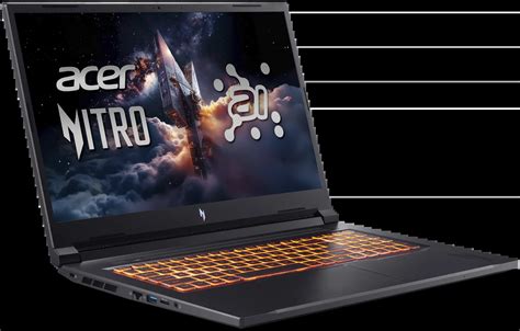 Laptop Gaming 173 Acer Nitro V 17 Ai Qwertz Anv17 41 R0s3