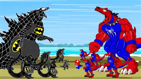 Evolution Of Spider Dinosaurs Vs Evolution Of Batman Godzilla Who Is