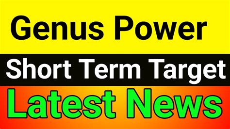 Genus Power Share News Today Genus Power Share Latest News Genus