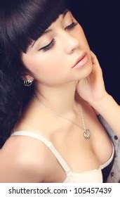 Attractive Naked Woman Lying Milkbath Rose Stock Photo Edit Now 245044930