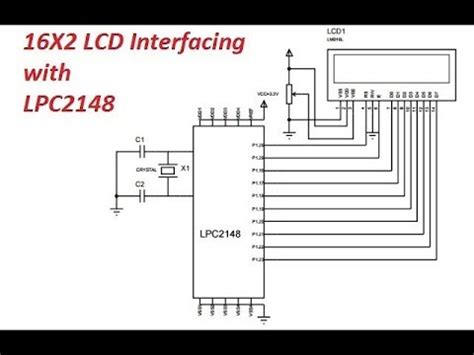 Lcd Interfacing With Arm Lpc Youtube