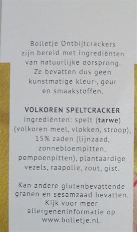 Ontbijt Crackers Spelt Volkoren Bolletje