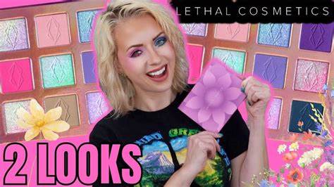 New Lethal Cosmetics Wildflower Palette Review Looks Steff S