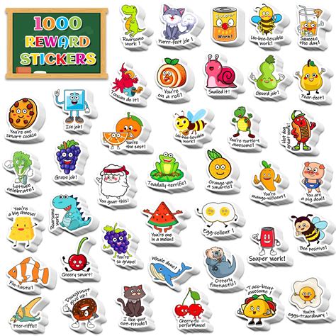 Buy LIFEBE 1000PCS Punny Teacher Stickers, Reward Motivational Stickers ...