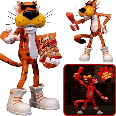 Amazon Jada Toys Cheetos Chester Cheetah Flamin Hot Glow In The Dark Figure Toys Games