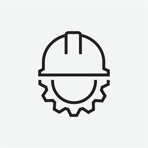 Engineer Icon with Cogwheel Vector Illustration