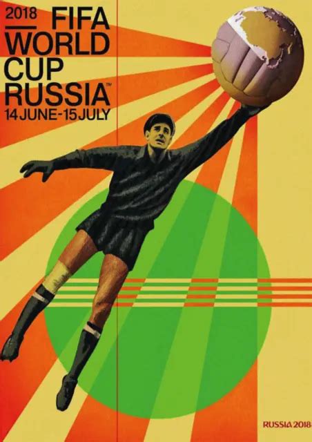 2018 Russia World Cup Official Repro Poster £10 99 Picclick Uk