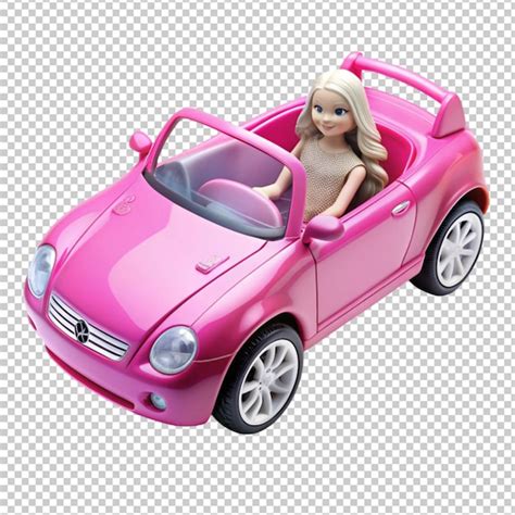 Barbie Doll Car Premium Ai Generated Psd