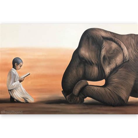 Famous Elephant Canvas Art For Sale l Royal Thai Art