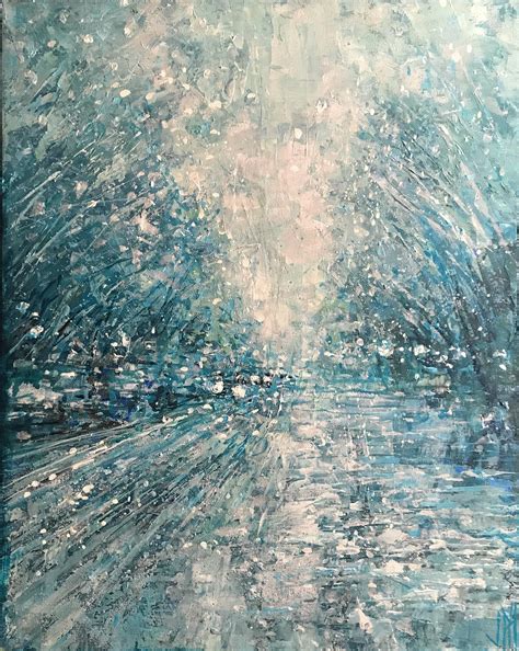 Snowy neighborhood scene I painted. : r/winterporn