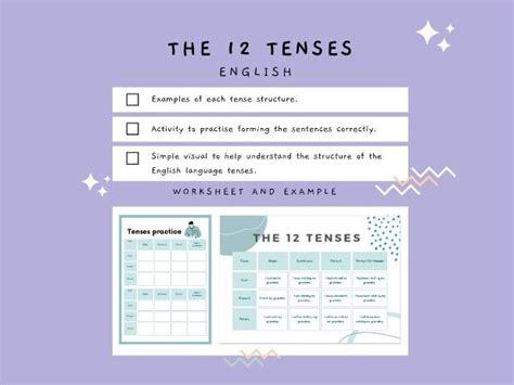 The 12 Tenses In English Teaching Resources