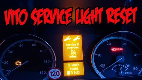 How To Reset The Service Light On A Mercedes Vito Youtube