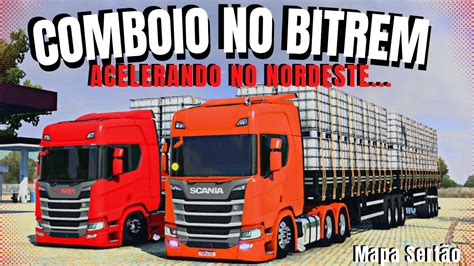 Scania No Bitrem 9 Eixos Mapa SertÂo Ets2 Multiplayer Youtube