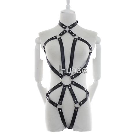 Lingerie De Bondage En Cuir Sexy Costume Sangles Harnais Corporel Buy