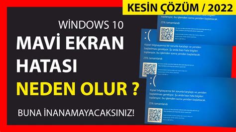 Mavi Ekran Sorunu Mavi Ekran Hatas Neden Olur Windows Mavi