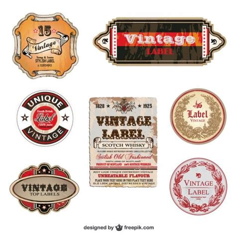 Premium Vector Stylish Vintage Labels