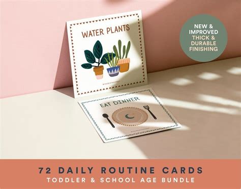 Routine Chart Routine Checklist Routine Cards Daily Rhythm Etsy