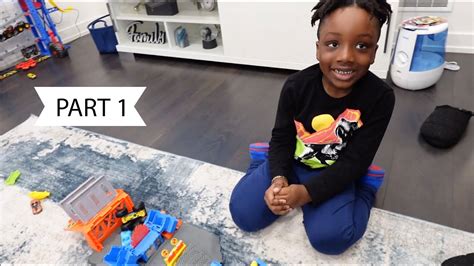 Hot Wheels Monster Truck Ramp On Fire Over Crushed Cars Part Youtube