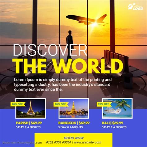 Travel Agency Ad Template Postermywall