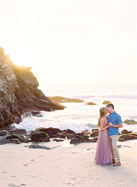 Lavender Laguna Beach Engagement Photos Inspired By This