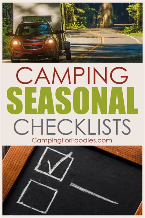 The Best Seasonal Camping Checklists To Help You Plan The Perfect Trip