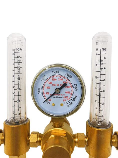 Buy Argon Regulator Dual Co2 Flowmeter By Manatee For TIG MIG Welder