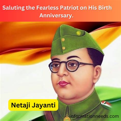 Remembering The Fearless Patriot Subhash Chandra Bose Jayanti