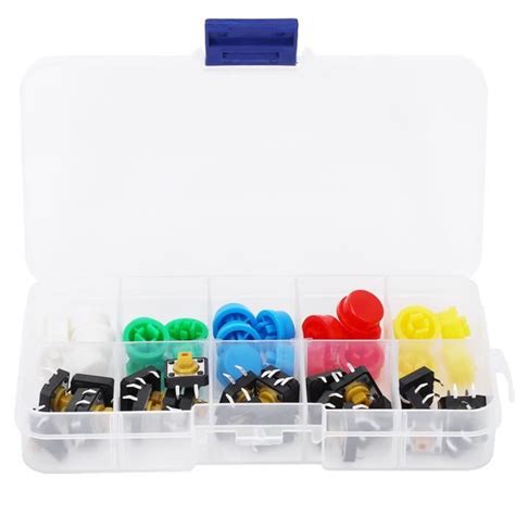 Zerone capuchon tactile 50pcs interrupteur à bouton poussoir tactile