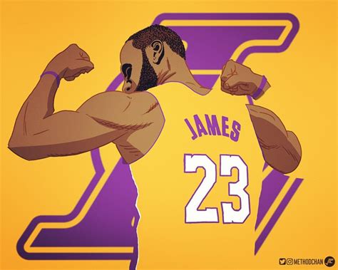 Lebron James Cartoon Wallpaper Lakers / The One Two Punch Of The Los ...