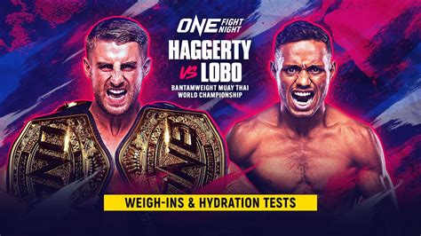 Live In Hd One Fight Night Haggerty Vs Lobo Weigh Ins