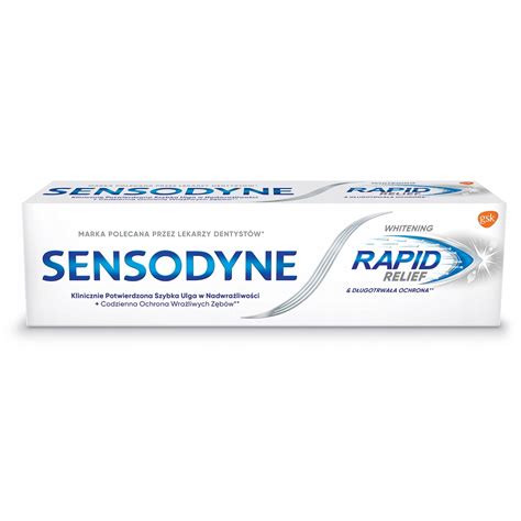 Sensodyne Whitening Rapid Relief wybielająca pasta do zębów wrażliwy P1