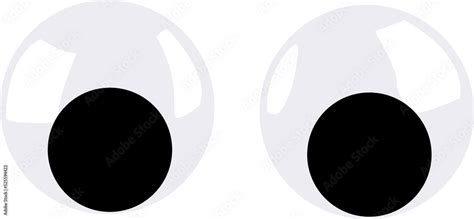 Googly Eyes over Transparent background Stock Illustration | Adobe Stock