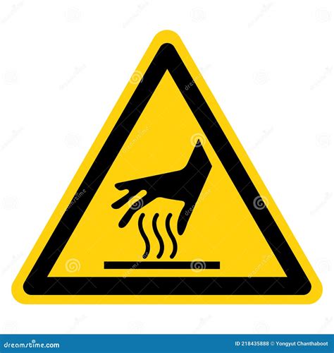 Hot Surface Do Not Touch Symbol Sign Vector Illustration Isolate On White Background Label