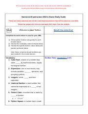 Module 1 DBA Study Guide Docx This Is A Resource And Can Be Used As